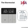 Tuya WiFi Smart Thermostat APP Remote Alexa Alice Home Temperature Controller 11V 220V Electric Heating Smart Life