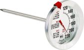 Escali AH1 Stainless Steel Oven Safe Meat Thermometer; Extra Large 2.5-inches Dial; Temperature Labeled for Beef; Poultry; Pork; and Veal Silver NSF C