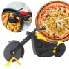 1pc, Premium Pizza Cutter, Pizza Wheel, Metal Pizza Knife, Stainless Steel Pizza Cutter Wheel, Motorcycle Shape Plastic Pizza Cutter With Stainless St