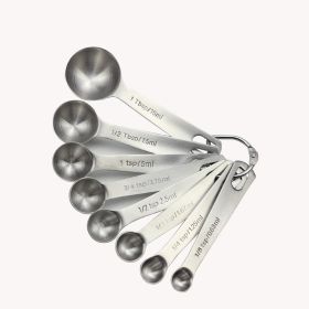 Measuring Spoons: U-Taste 18/8 Stainless Steel Measuring Spoons Set of 9 Piece: 1/16 tsp;  1/8 tsp;  1/4 tsp;  1/3 tsp;  1/2 tsp;  3/4 tsp;  1 tsp;  1 (Type: 8 pieces)