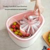 1pc, Efficient Fruit and Vegetable Washer - Spin Cleaning Machine for Fruits and Vegetables - Manual Fruit Cleaner Device - Kitchen Tool for Healthy a