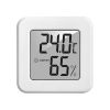 1Pc White Mini Electronic Temperature and Humidity Meter Car Thermometer with Smiling Face Display Refrigerator Thermometer