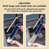 Telescopic Sink Storage Rack Maximum stretch to 17.7in,Adjustable Telescopic 2-in-1 Sink,Expandable Storage Drain Basket for Kitchen sink,telescopic S