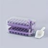 1pc Large Size 32/64 Slots Ice Mold Ice Tray Tray With Lid Ice Delivery Shovel; Creative 2-in-1 Ice Tray Mold And Storage Box One-click For Ice Extrac