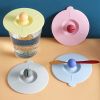 1pc Food Grade Silicone Cup Lid Mug Covers; Anti-dust Leak-proof Cup Coffee Mug Cover; Airtight Seal Lids Cap; Drink Cup Covers For Hot And Cold Bever